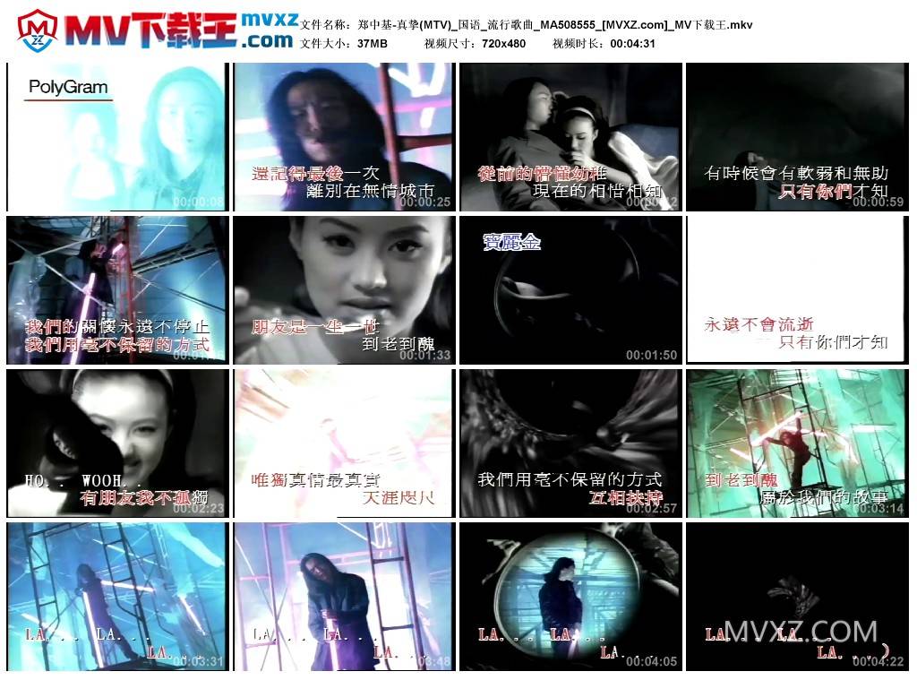 郑中基-真挚(MTV)_国语_流行歌曲_MA508555